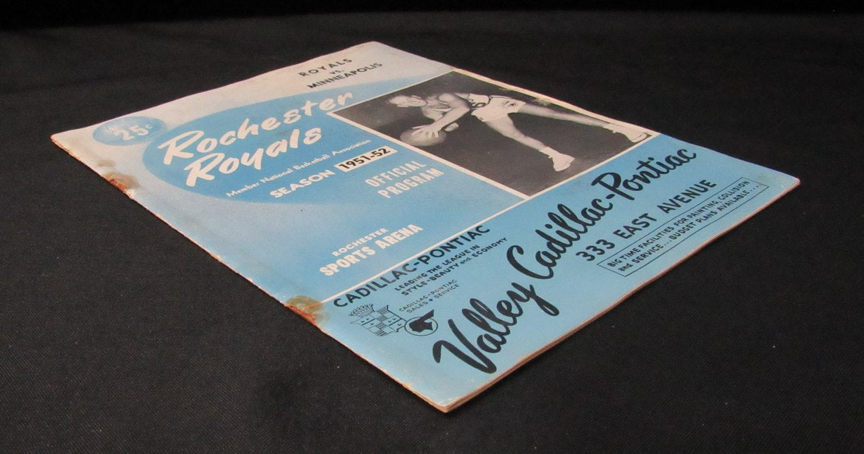 1951-52 NBA Program Rochester Royals vs. Minneapolis Lakers 198285