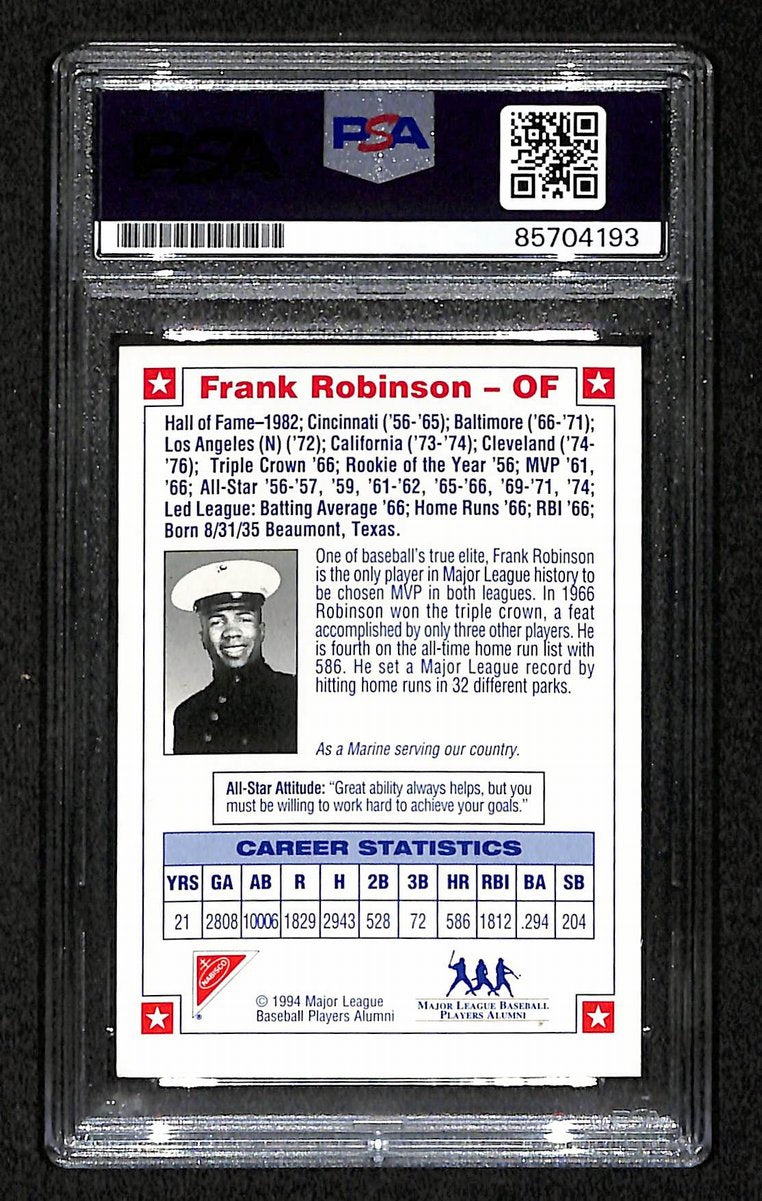 1994 Nabisco All-Star Frank Robinson HOF Signed/Auto Card Orioles PSA/DNA 203949
