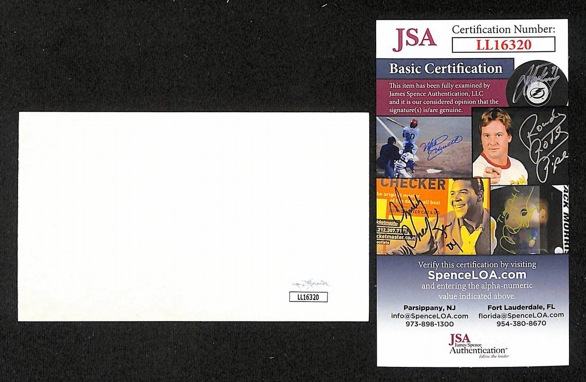 Ken Brett Signed/Autographed 3x5 Index Card Pittsburgh Pirates JSA 204195