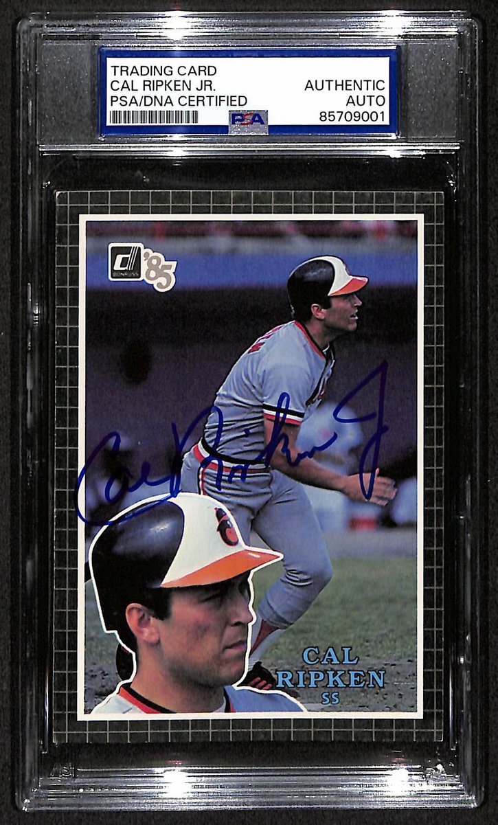 Cal Ripken Jr. HOF Orioles Auto 1985 Donruss Action All-Stars PSA/DNA BA203474