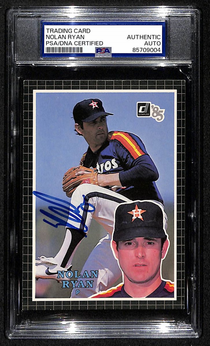 Nolan Ryan HOF Astros Auto 1985 Donruss Action All-Stars Card PSA/DNA BA204258