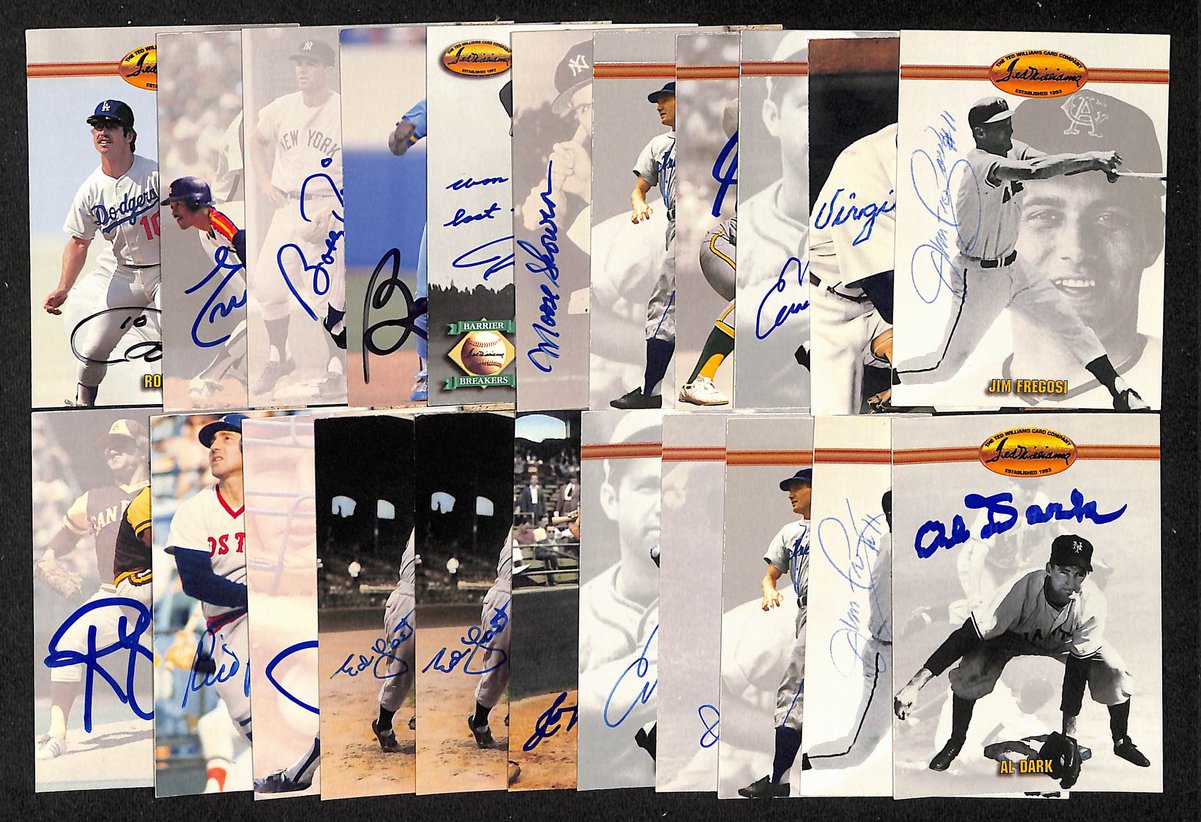 Lot of (55) Ted Williams Card Company Baseball Cards Signed/Autographed 204229