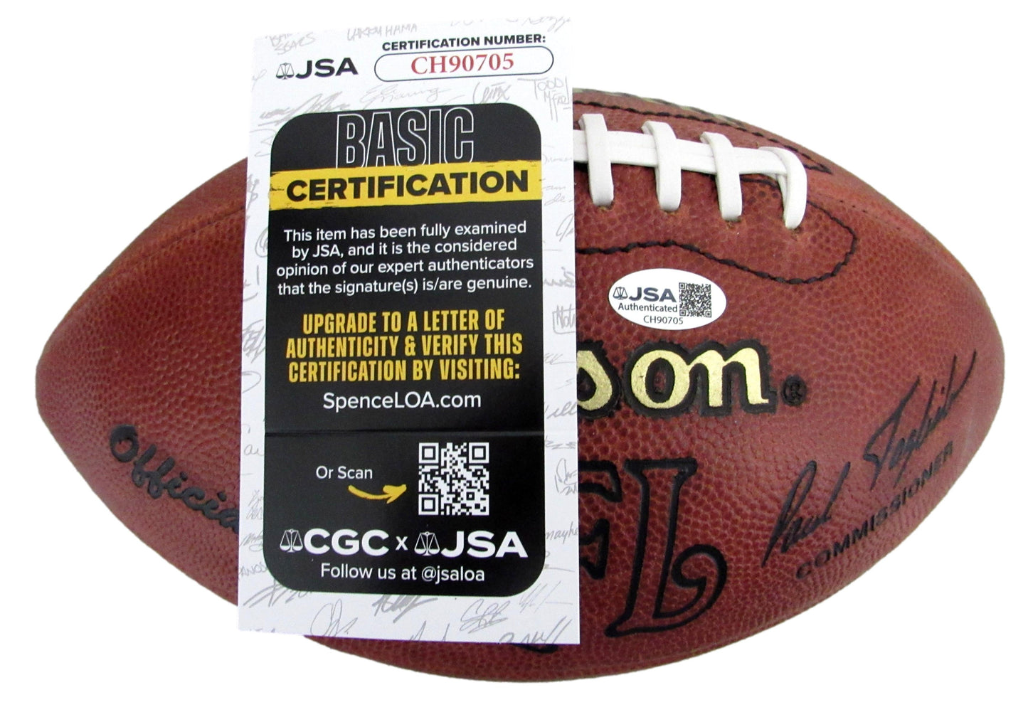 Don Shula HOF Signed/Auto Wilson NFL Leather Football Miami Dolphins JSA 204867
