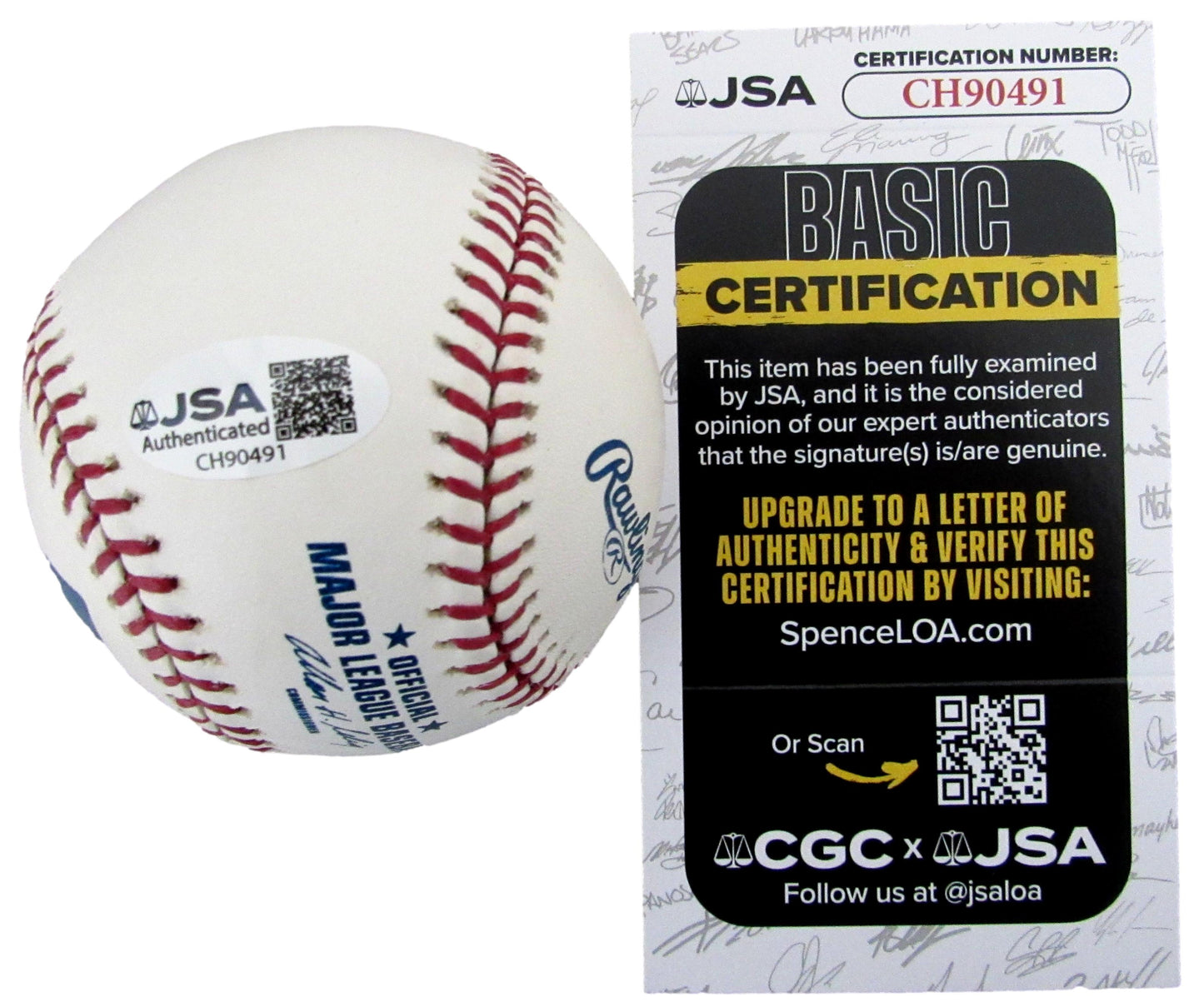 Phil Linz Signed/Autographed OML Baseball New York Yankees JSA 204861