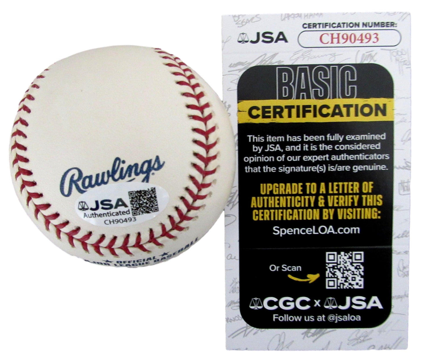 Johnny Blanchard Signed/Auto OML Yankees 100th Anniversary Baseball JSA 204863