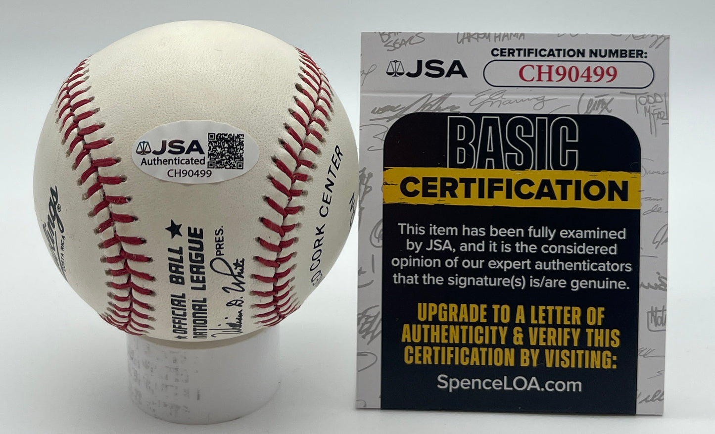 Billy Loes Signed/Autographed ONL Baseball Brooklyn Dodgers JSA 206127