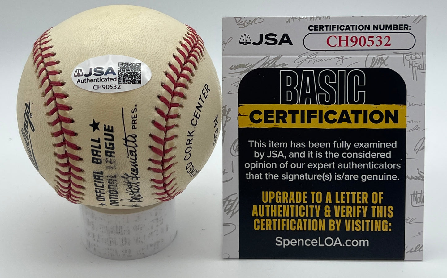 Whit Wyatt Signed/Autographed ONL Baseball Brooklyn Dodgers JSA 206138