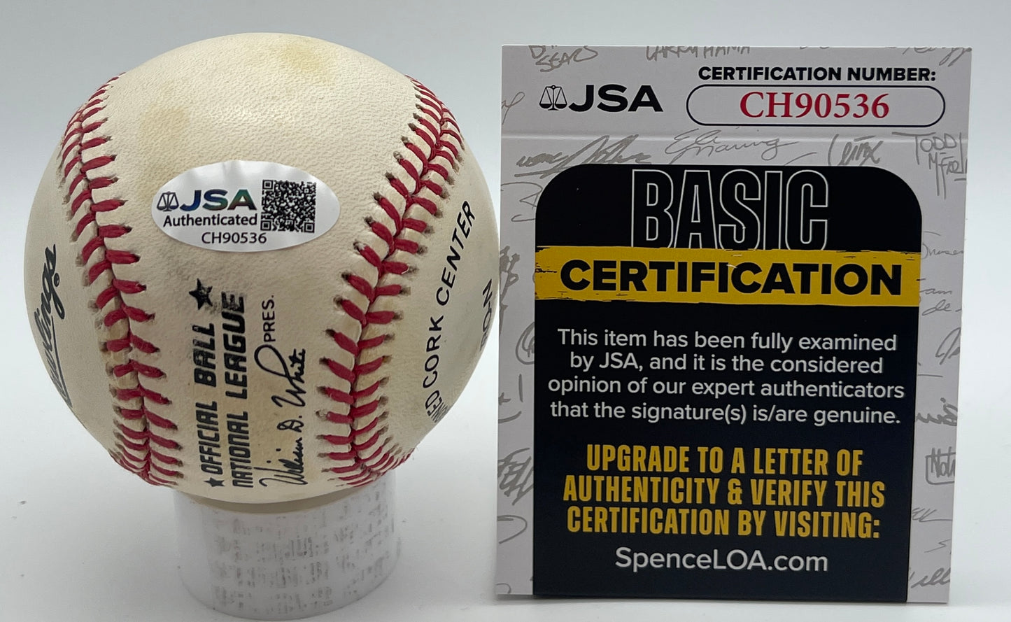 Clem Labiine Signed/Autographed ONL Baseball Brooklyn Dodgers JSA 206143