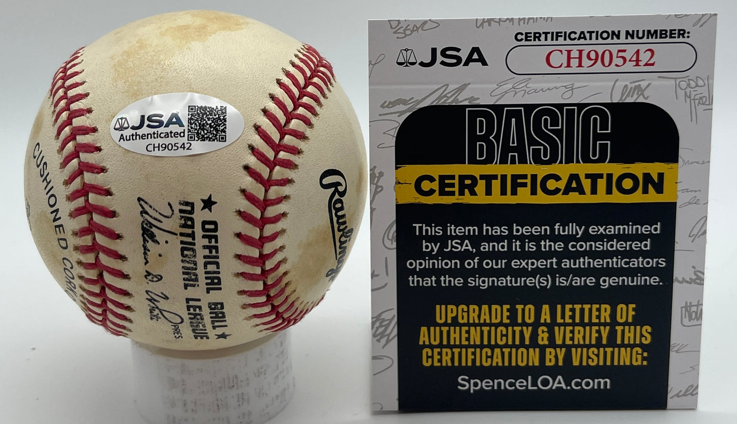 Rollie Fingers HOF Signed/Autographed ONL Baseball San Diego Padres JSA 206145