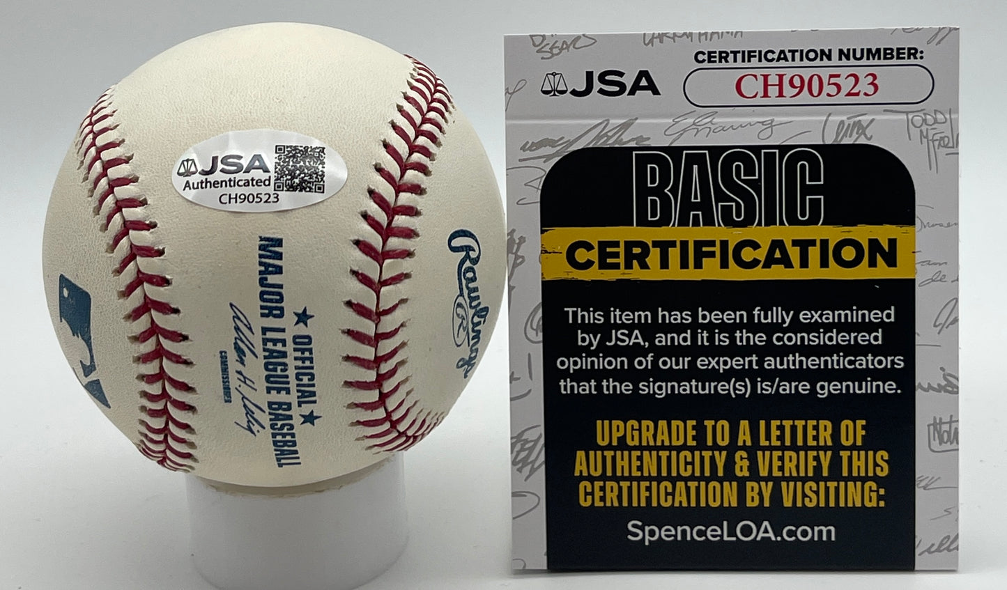 Mel Stottlemyre Signed/Autographed OML Baseball New York Yankees JSA 206169
