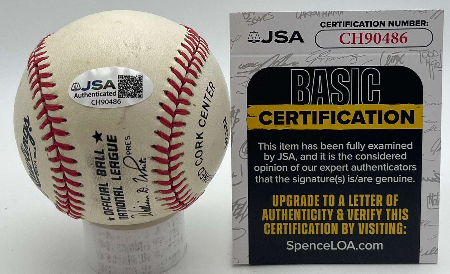 Eddie Murray HOF Signed/Autographed ONL Baseball Los Angeles Dodgers JSA 206152