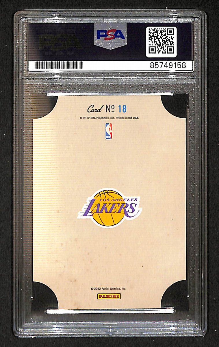Magic Johnson 2012 Panini Signed/Autographed Card #18 PSA/DNA 10 BA206364