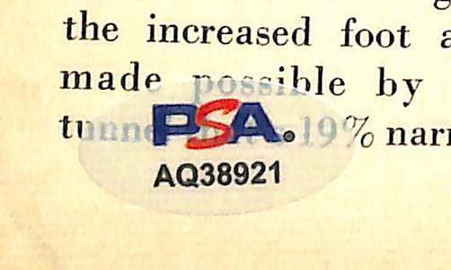 Johnny Unitas Signed/Autographed 1960 Sport Magazine No Label PSA/DNA