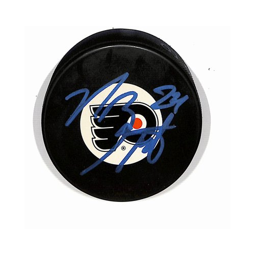 Nick Boynton Philadelphia Flyers Autographed/Signed Hockey Puck BA187888