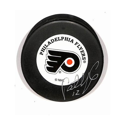 Patrick Juhlin Philadelphia Flyers Autographed/Signed Hockey Puck BA187904