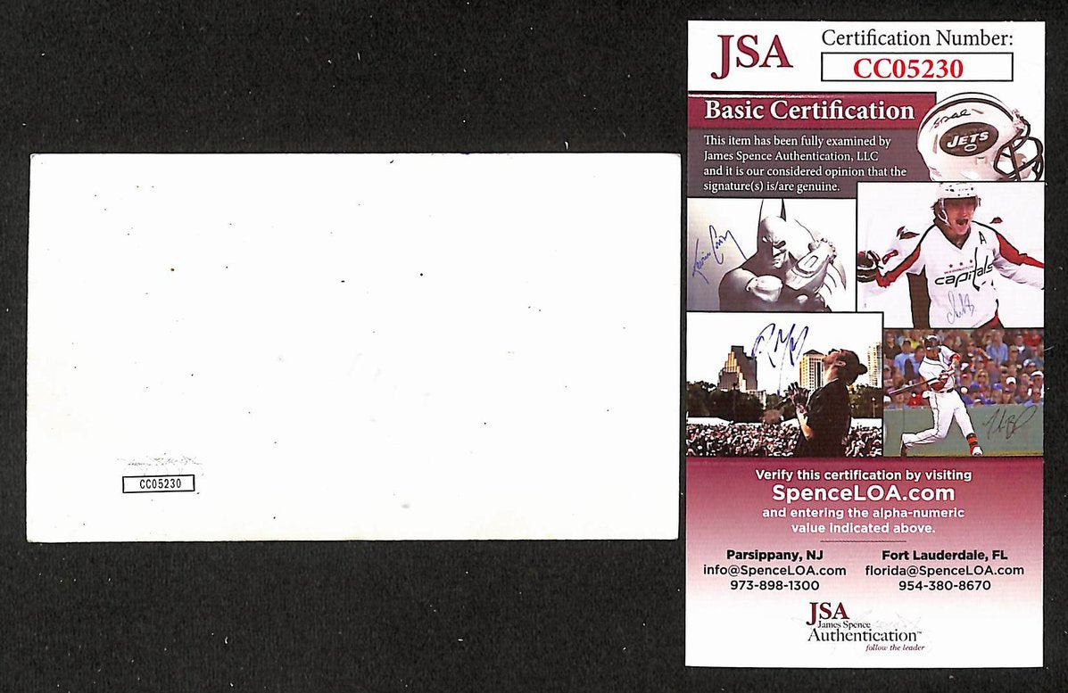 Paul Anka Signed/Autographed 3x5 Index Card Singer JSA BA205489