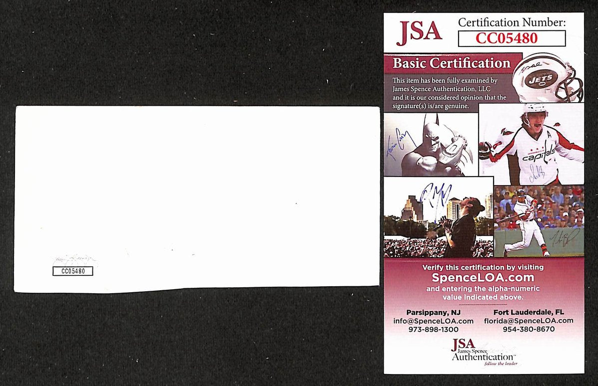 Darwood "Waldo" Kaye Signed/Autographed 3x5 Index Card Actor JSA BA205497