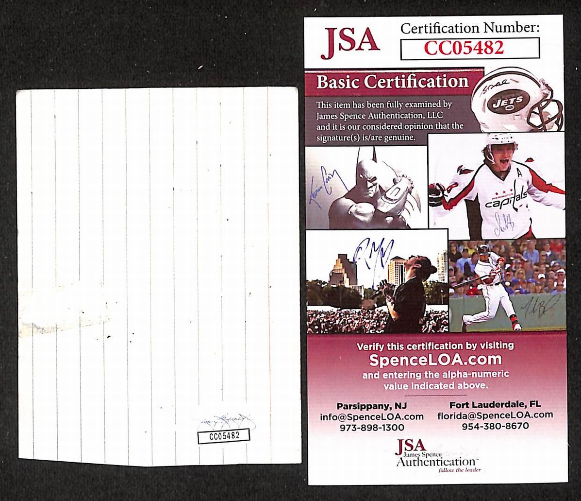 Jeremy Irons Signed/Autographed Cut Signature Actor JSA BA205498