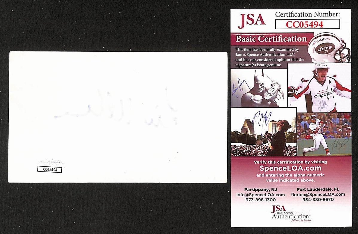Liv Ullmann Signed/Autographed 3x5 Index Card Actress JSA BA205501