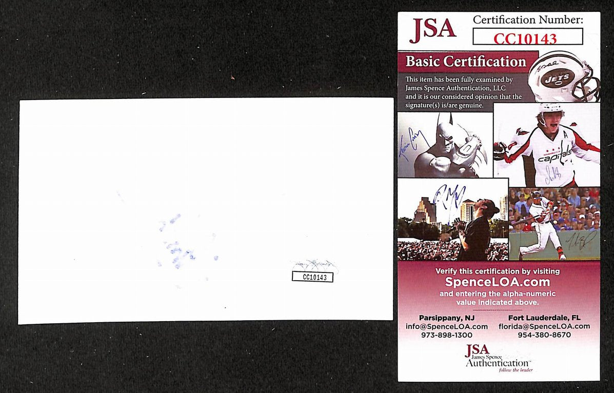 Ian Paice Signed/Autographed 3x5 Index Card Deep Purple JSA BA205506