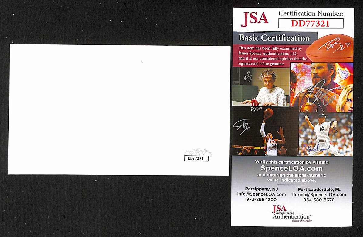 Roger Glover Signed/Autographed 3x5 Index Card Deep Purple JSA BA205515