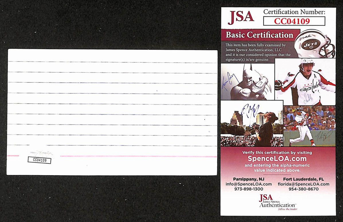 Aaron Ekblad Signed/Autographed 3x5 Index Card Barrie Colts JSA BA205534