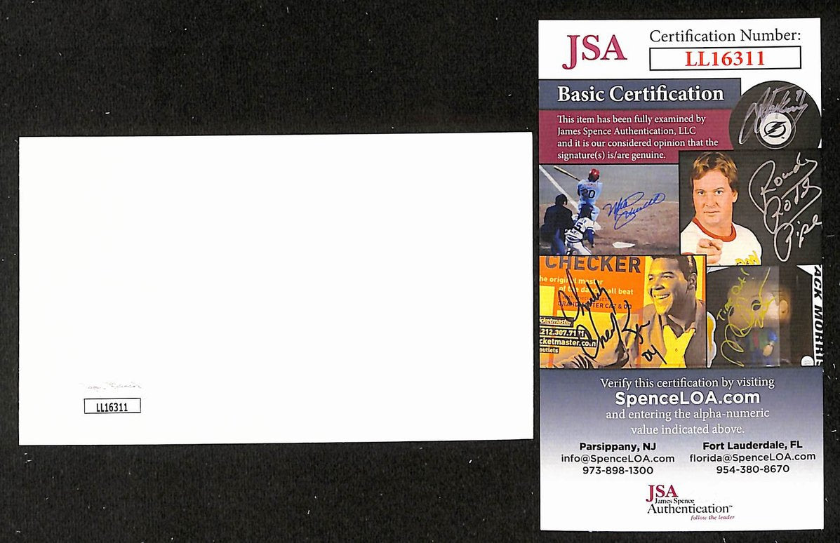 Cookie Lavagetto Signed/Autographed 3x5 Index Card Dodgers JSA BA205567