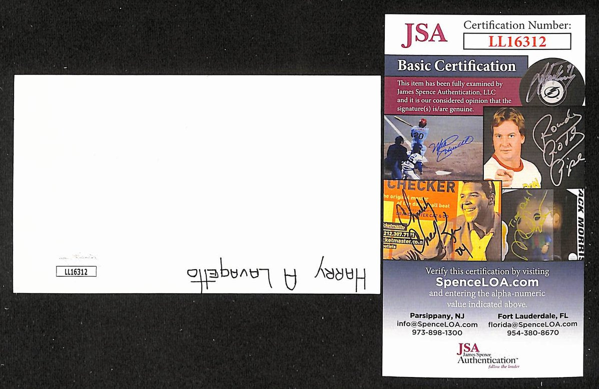 Cookie Lavagetto Signed/Autographed 3x5 Index Card Dodgers JSA BA205568