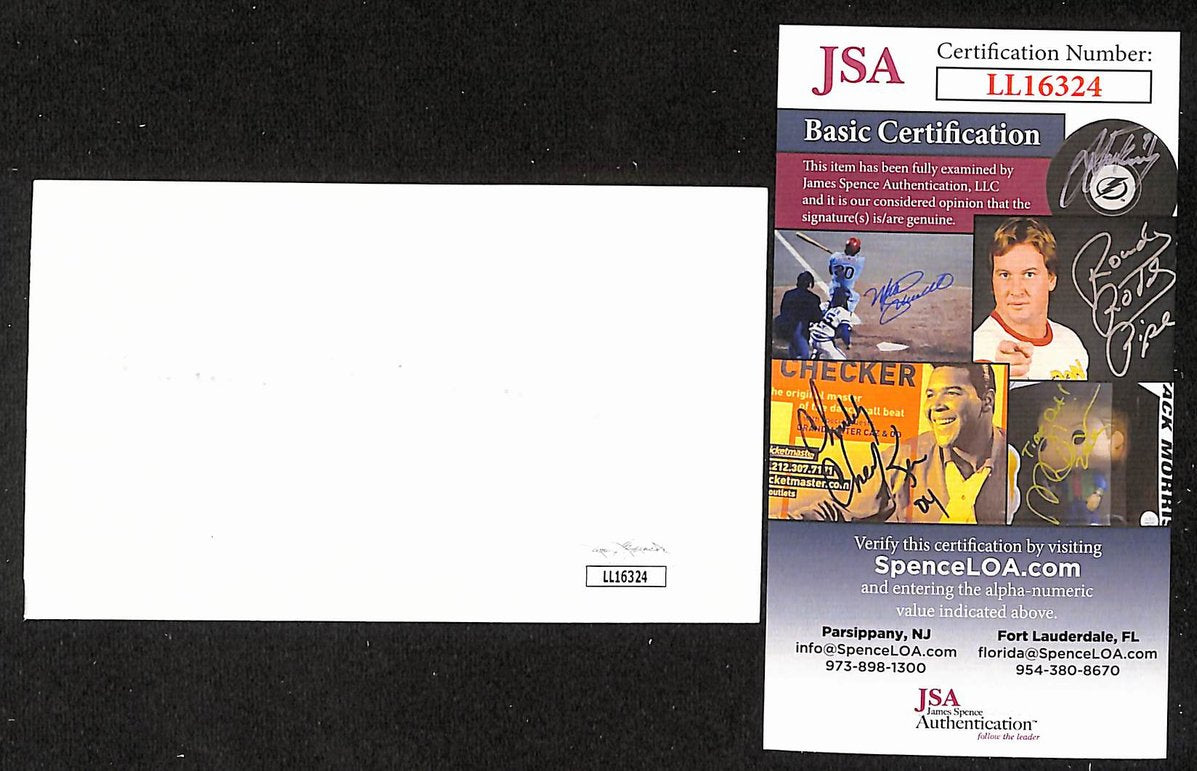 Alfonso Chico Carrasquel Signed/Autographed 3x5 Index Card Orioles JSA BA205575