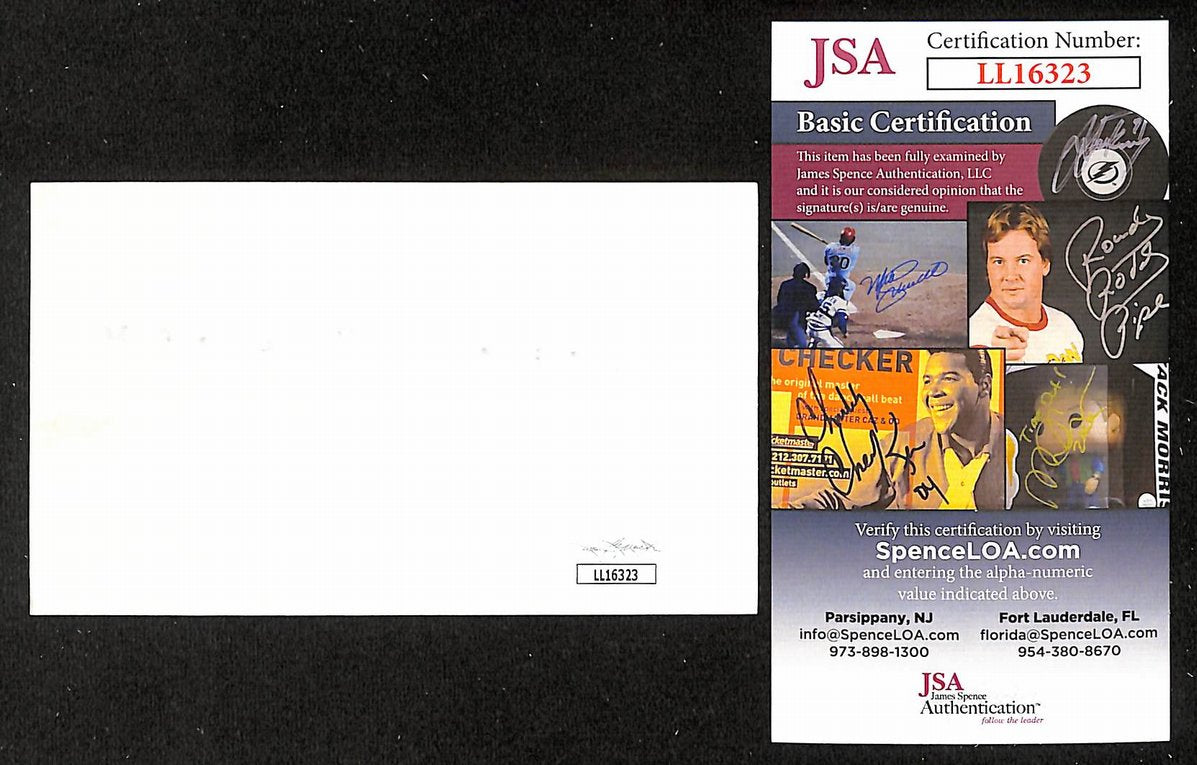 Alfonso Chico Carrasquel Signed/Autographed 3x5 Index Card Orioles JSA BA205576