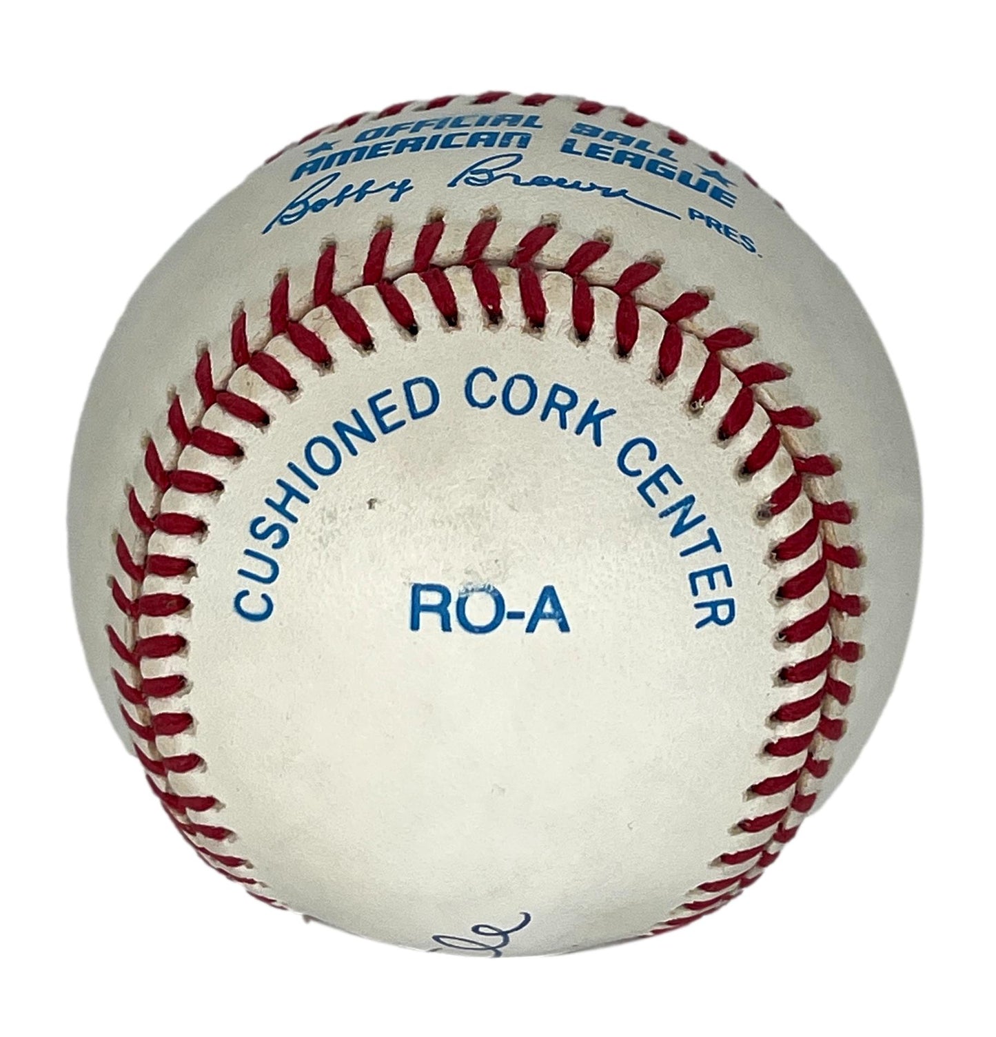 Mickey Mantle HOF Single Signed/Auto OAL/Brown Baseball Yankees PSA/DNA 205560