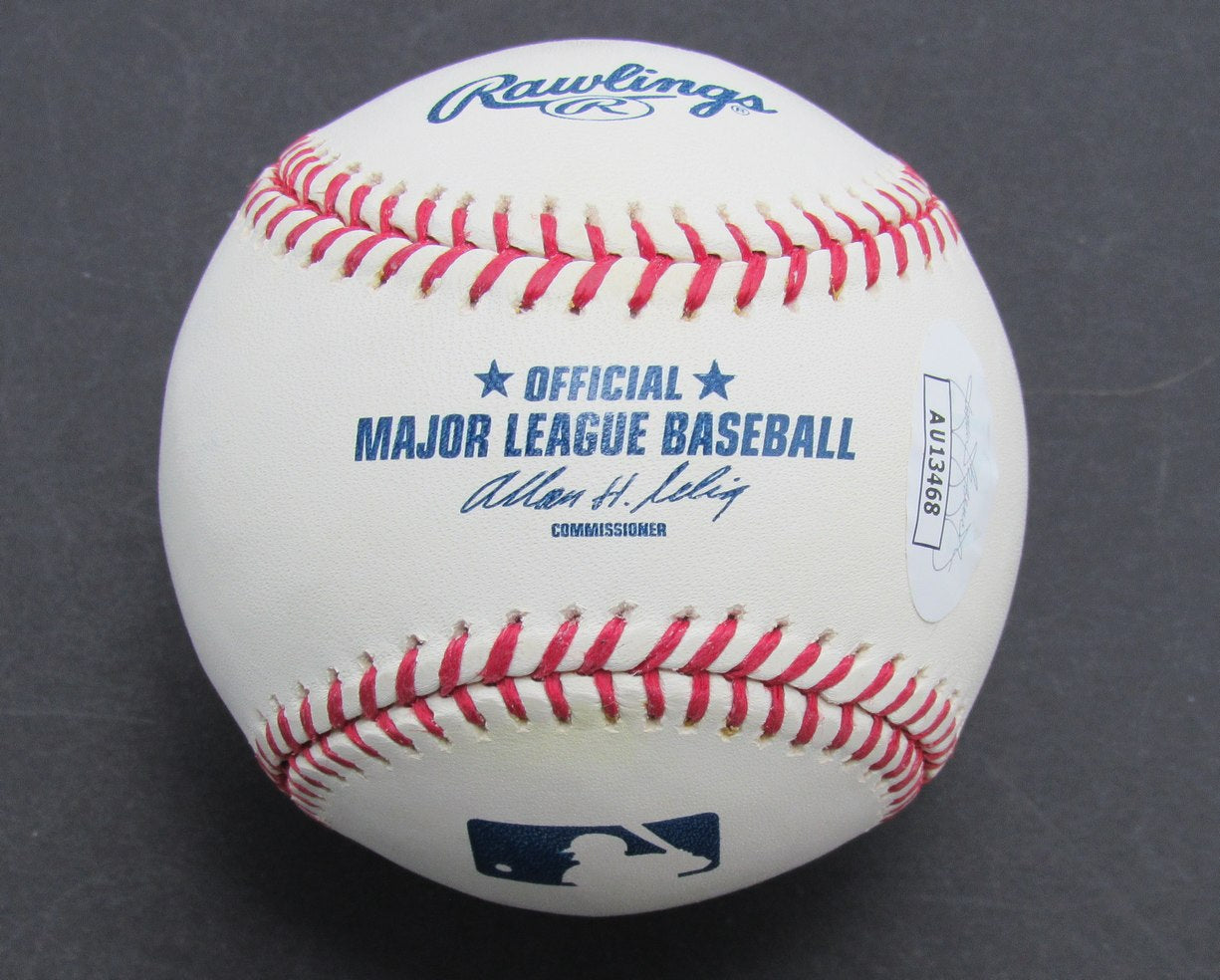 Johnny Logan Milwaukee Braves 57 WS Signed/Auto Rawlings OML Baseball JSA 189851