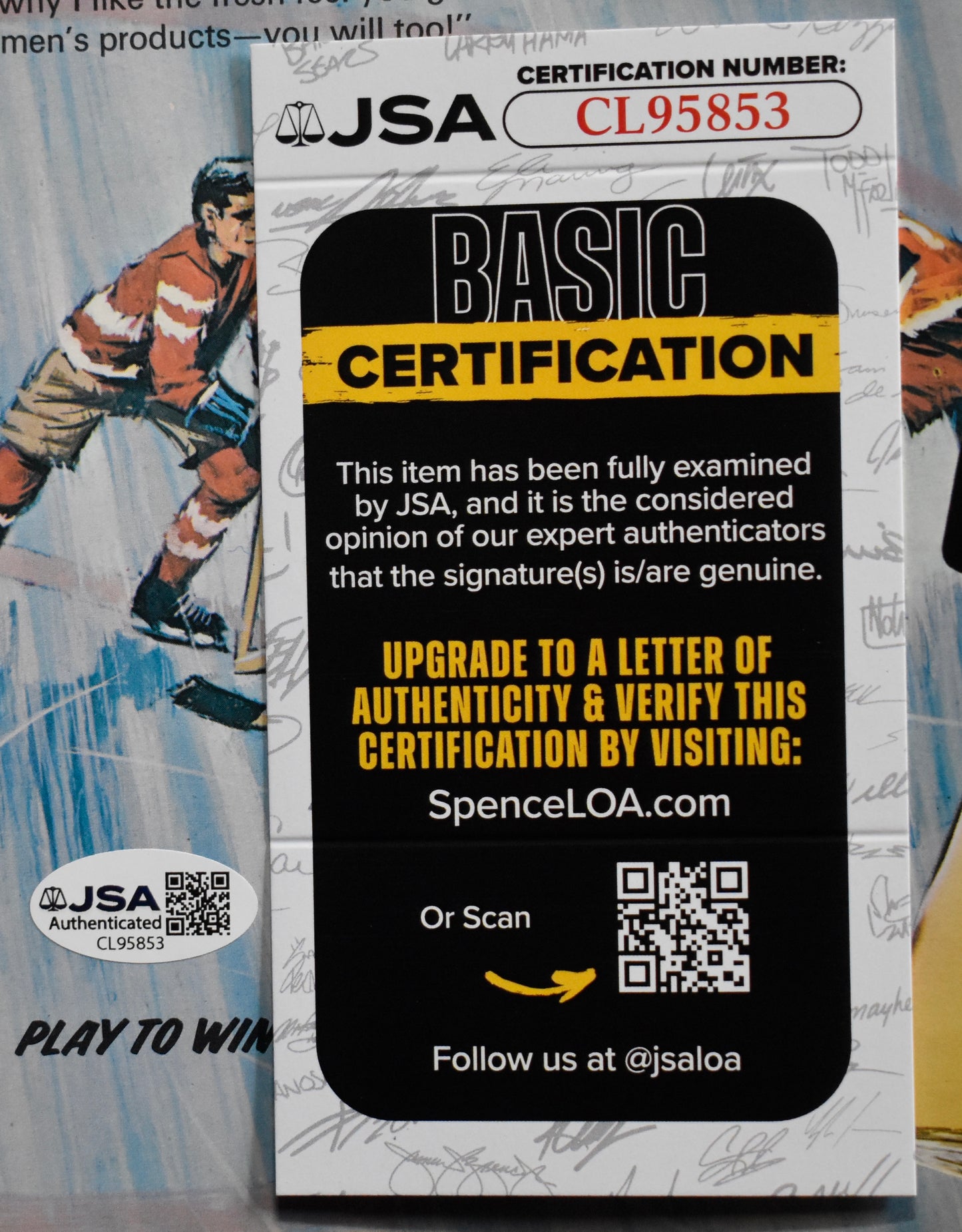 Denis Potvin HOF Signed/Auto 1974 HOCKEY Magazine NY Islanders JSA 205275