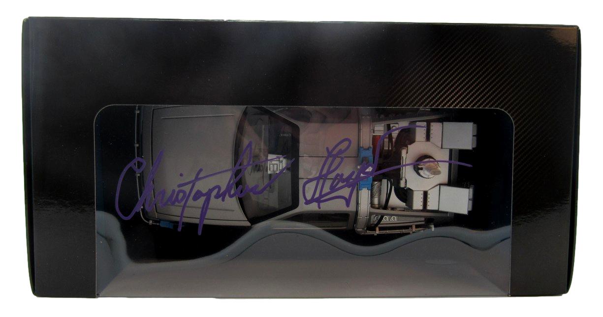Christopher Lloyd Signed 1:18 Scale Back to the Future DeLorean Car JSA 204898