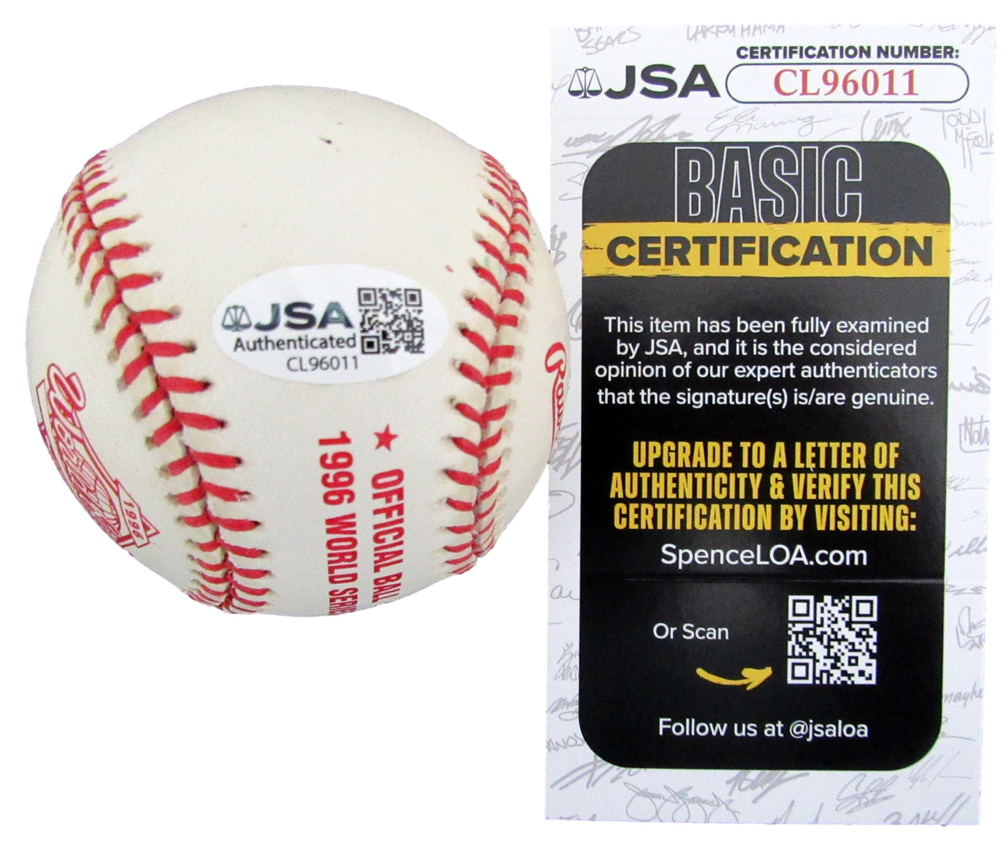Bryan Trottier/Billy Smith Signed/Auto 1996 WS Baseball NY Islanders JSA 207764
