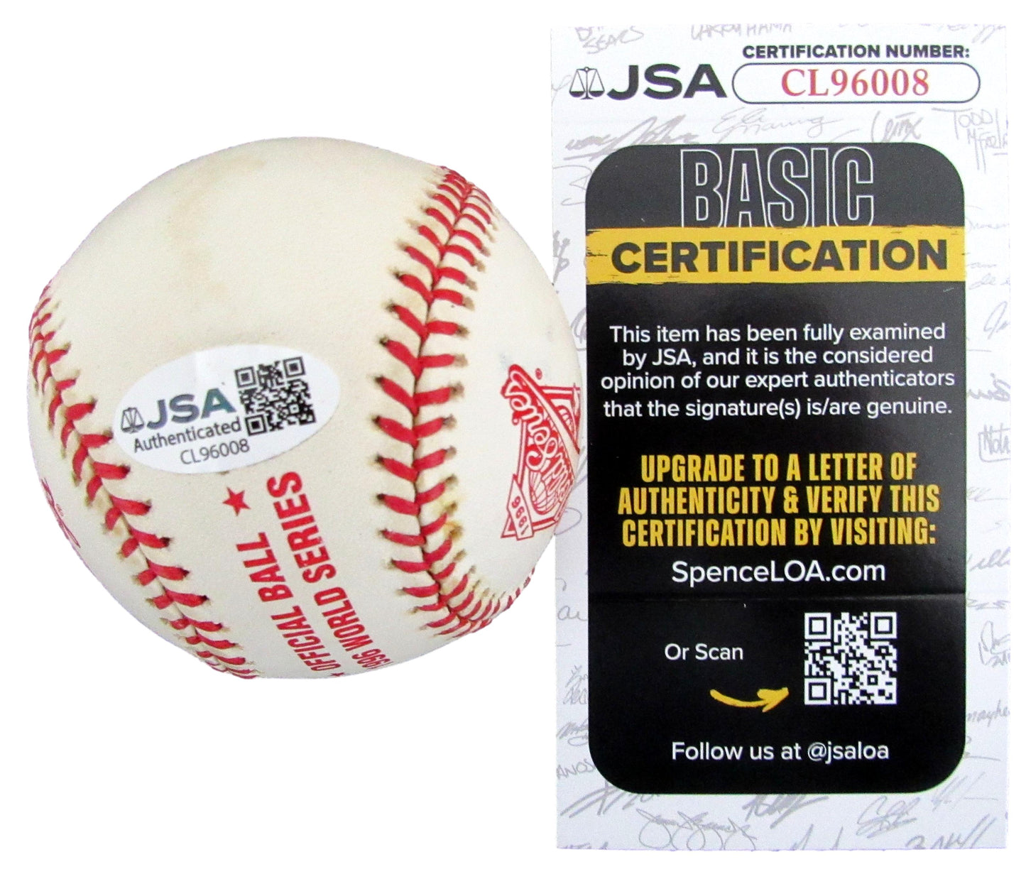 Bryan Trottier/Billy Smith Signed/Auto 1996 WS Baseball NY Islanders JSA 207770