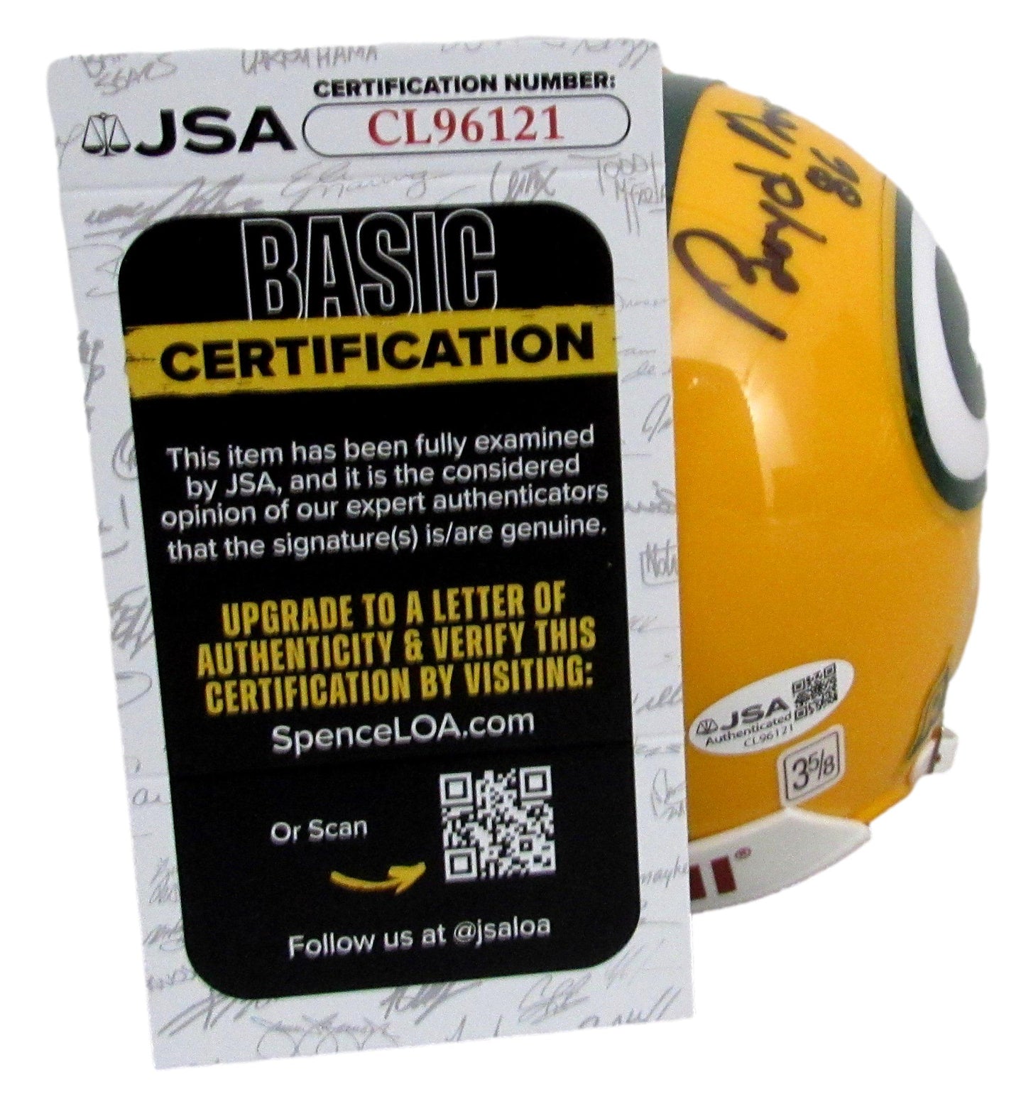 Boyd Dowler Signed/Auto Mini Football Helmet Green Bay Packers JSA 208033