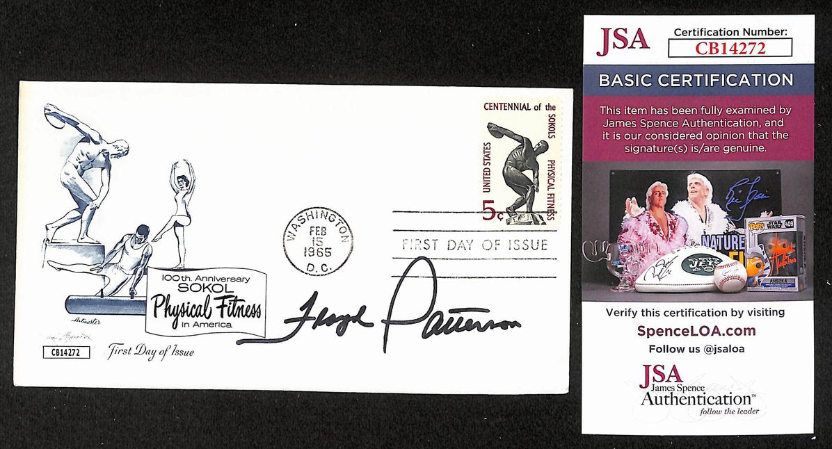 Floyd Patterson Boxing HOF Signed/Auto FDC First Day Cover Envelope JSA 485