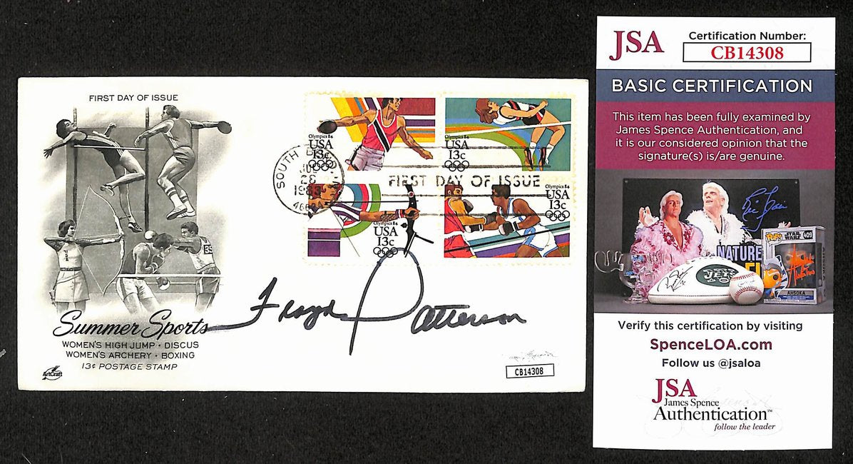 Floyd Patterson Boxing HOF Signed/Auto FDC First Day Cover Envelope JSA 286