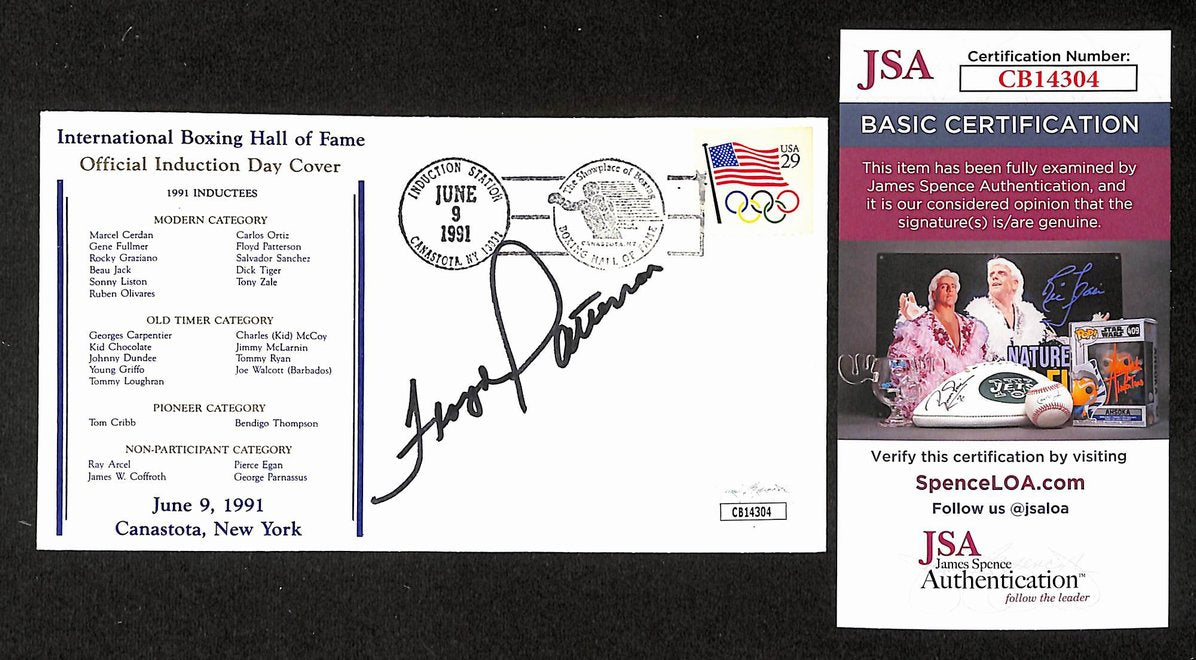 Floyd Patterson Boxing HOF Signed/Auto FDC First Day Cover Envelope JSA 290