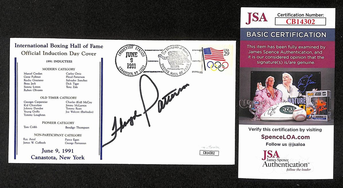 Floyd Patterson Boxing HOF Signed/Auto FDC First Day Cover Envelope JSA 292