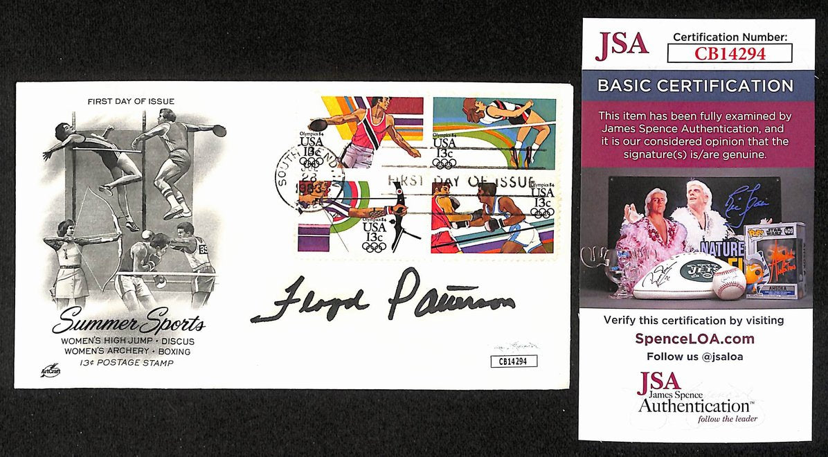 Floyd Patterson Boxing HOF Signed/Auto FDC First Day Cover Envelope JSA 300