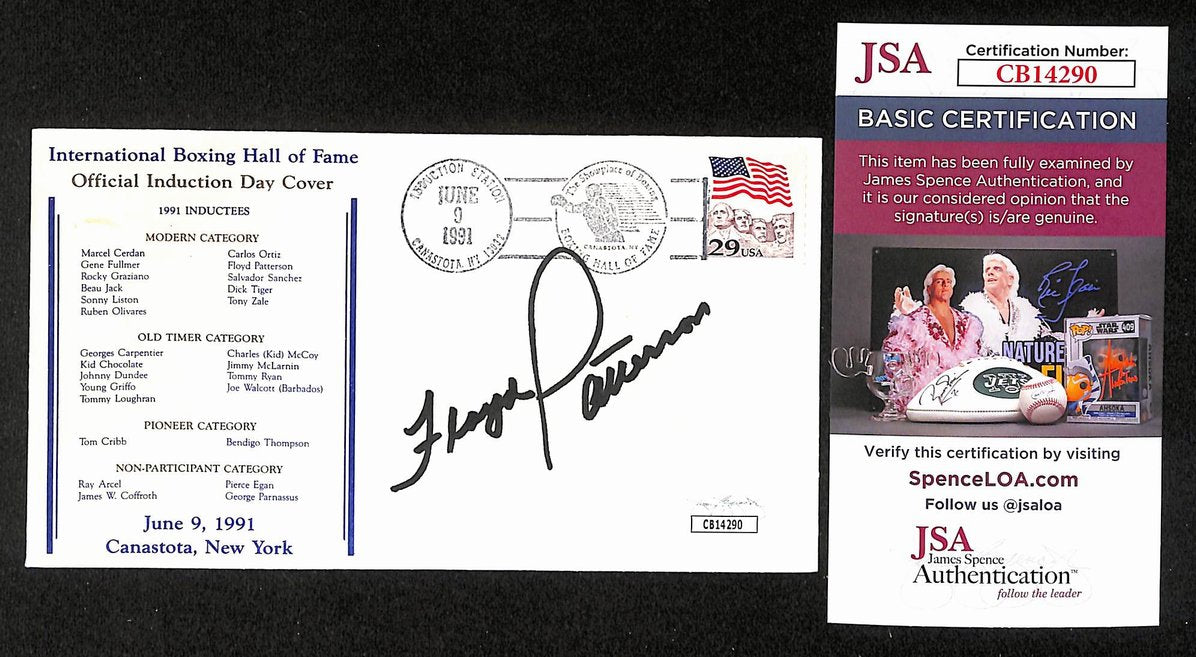 Floyd Patterson Boxing HOF Signed/Auto FDC First Day Cover Envelope JSA 304