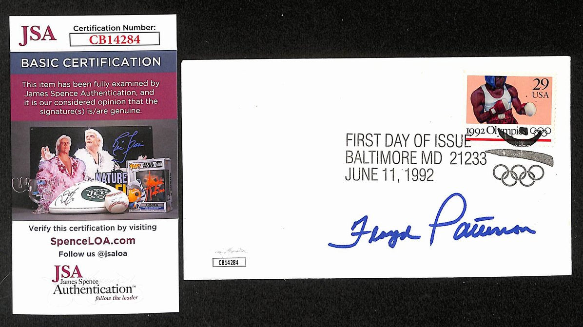 Floyd Patterson Boxing HOF Signed/Auto FDC First Day Cover Envelope JSA 310