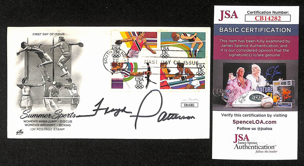 Floyd Patterson Boxing HOF Signed/Auto FDC First Day Cover Envelope JSA 312