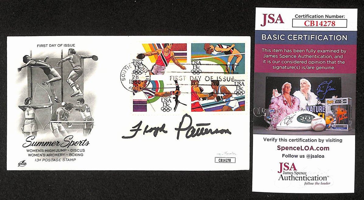 Floyd Patterson Boxing HOF Signed/Auto FDC First Day Cover Envelope JSA 315