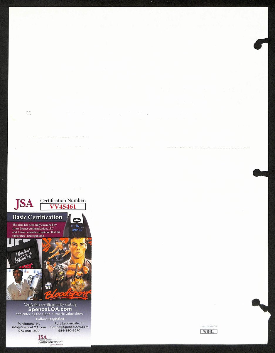 Biggie Munn HOF Michigan State Head Coach Signed/Auto Contract JSA BA199665