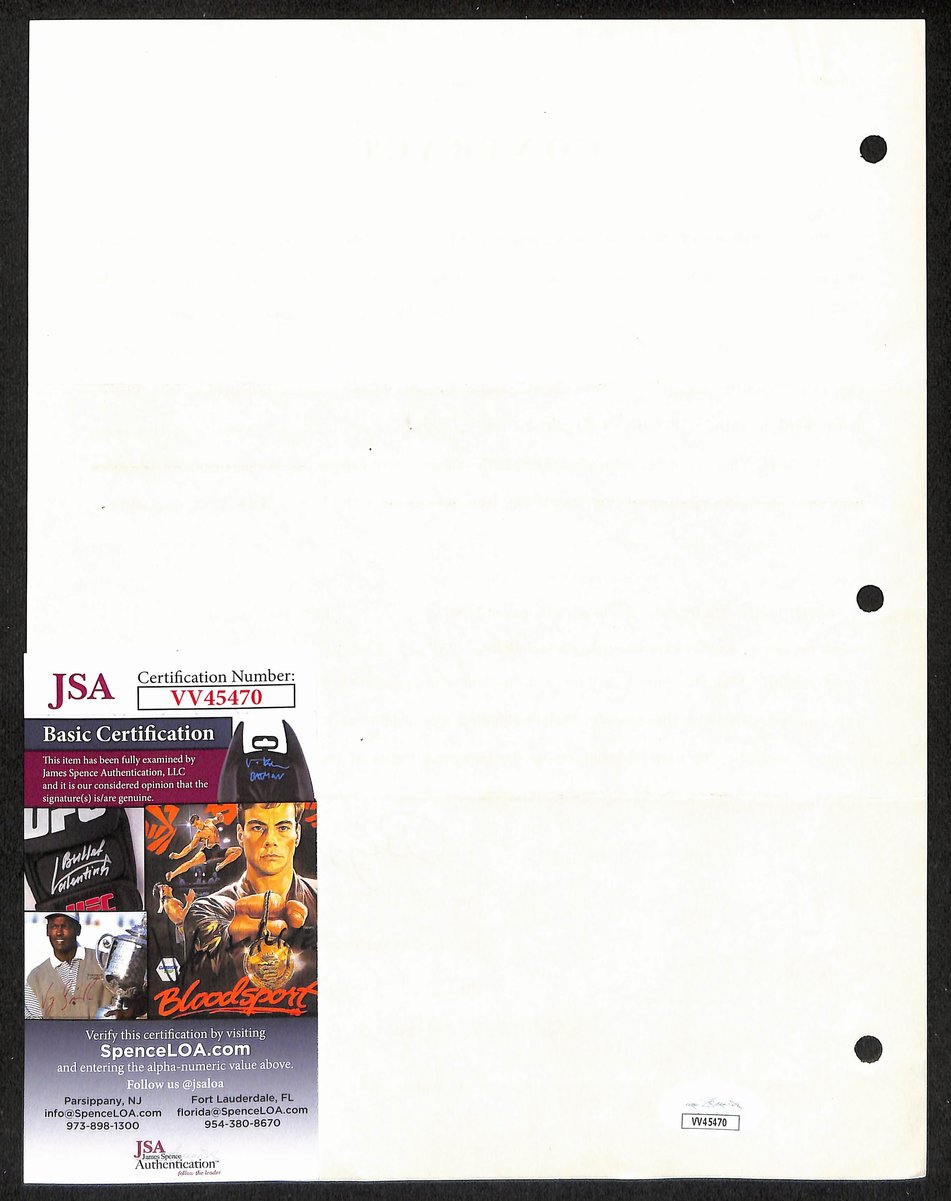 Biggie Munn HOF Michigan State Head Coach Signed/Auto Contract JSA BA199673