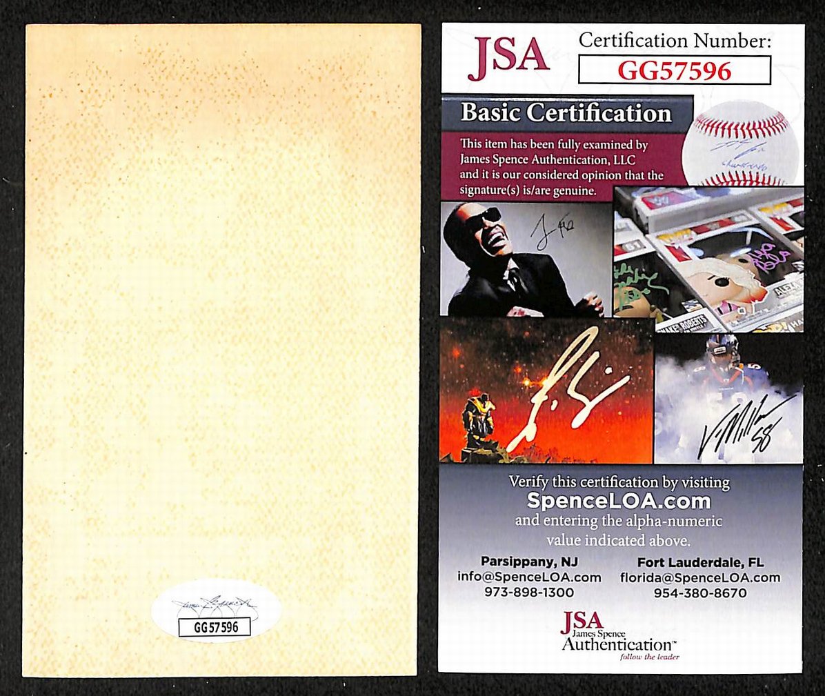 Joe McCarthy Yankees Autographed/Signed 3x5 Index Card JSA BA208521