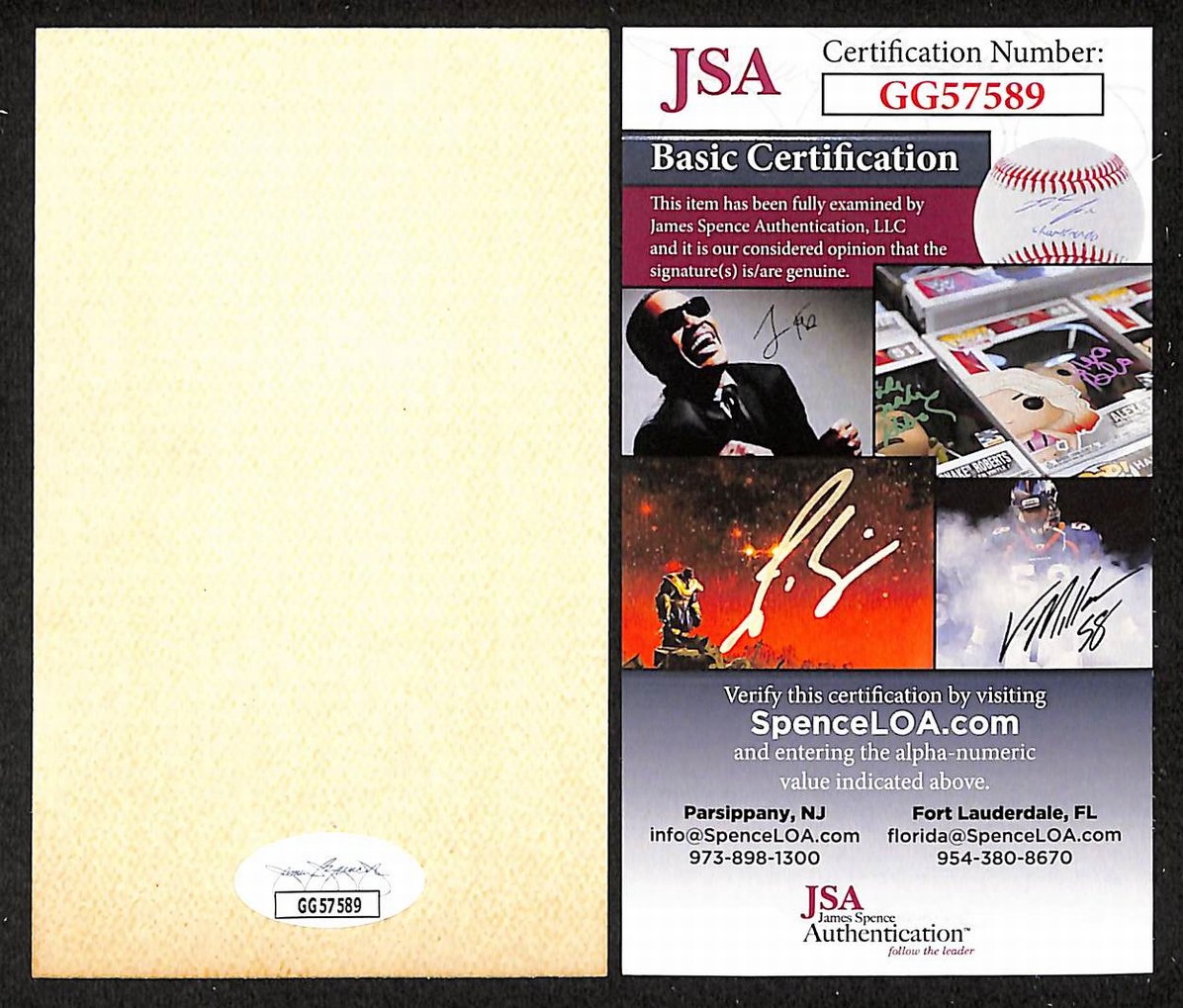 Joe McCarthy Yankees Autographed/Signed 3x5 Index Card JSA BA208527